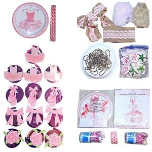 Ballerina Birthday Party Supplies Bundle - NEW & Gently Used